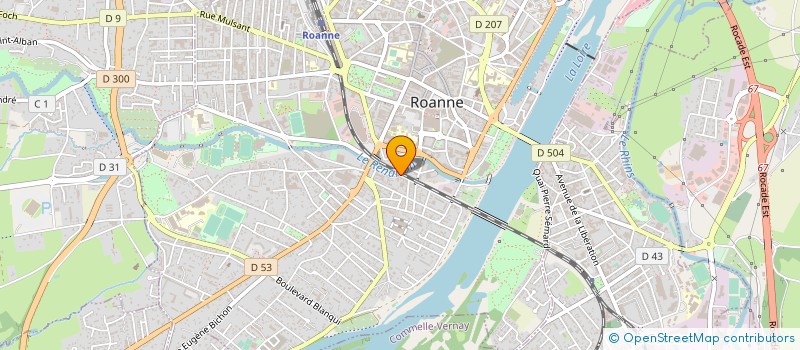 localisation de l'entreprise MONSIEUR MANUEL FERNANDES à ROANNE