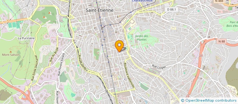 localisation de l'entreprise MONSIEUR MANUEL FERNANDES  SAINT-ETIENNE