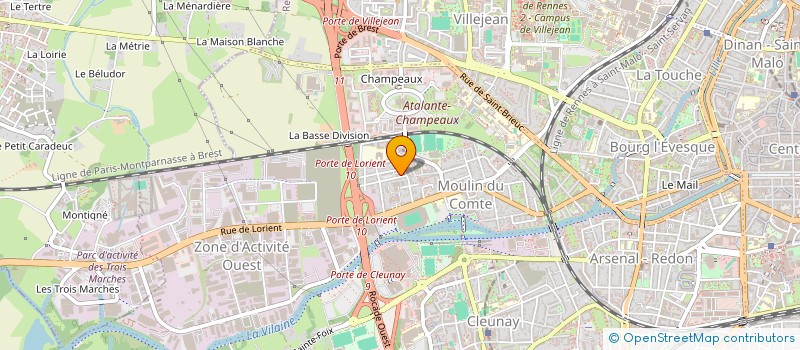 localisation de l'entreprise MONSIEUR MANUEL FERNANDES  RENNES