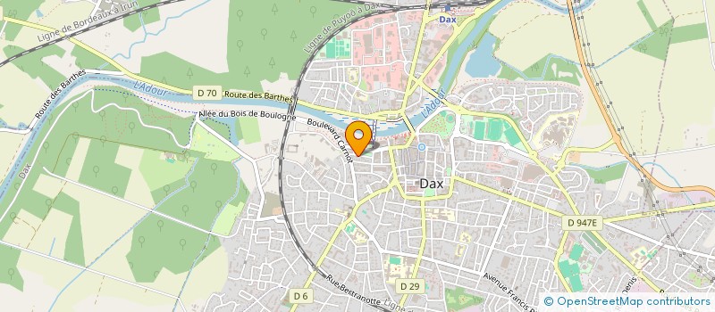 localisation de l'entreprise MONSIEUR MANUEL FERNANDES  DAX