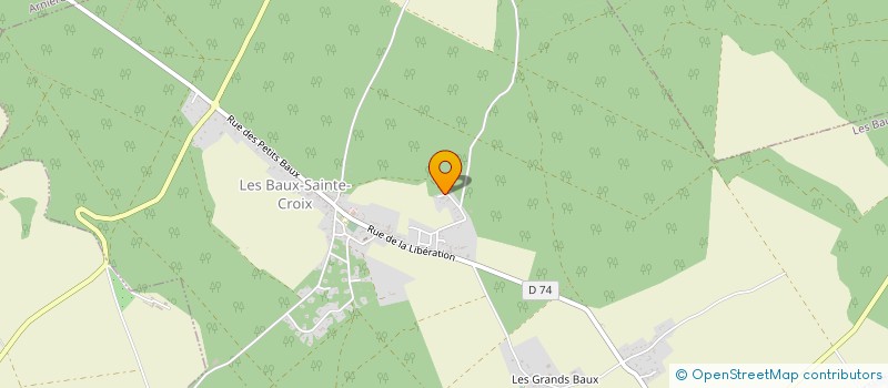 localisation de l'entreprise MONSIEUR MANUEL FERNANDEZ  LES BAUX-SAINTE-CROIX