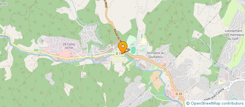 localisation de l'entreprise MONSIEUR MANUEL FERREIRA DUARTE à SAINTE-MAXIME