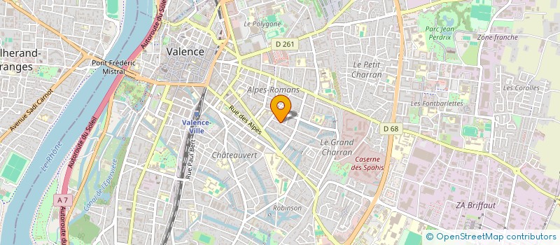 localisation de l'entreprise MONSIEUR MANUEL FRADIN  VALENCE