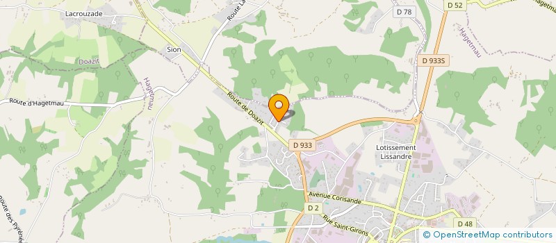 localisation de l'entreprise MONSIEUR MANUEL GARCIA REPULLO  HAGETMAU