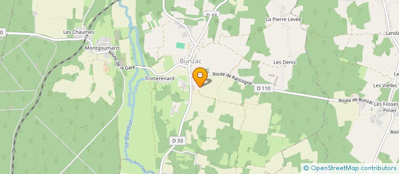 localisation de l'entreprise MONSIEUR MANUEL GOMEZ à BUNZAC