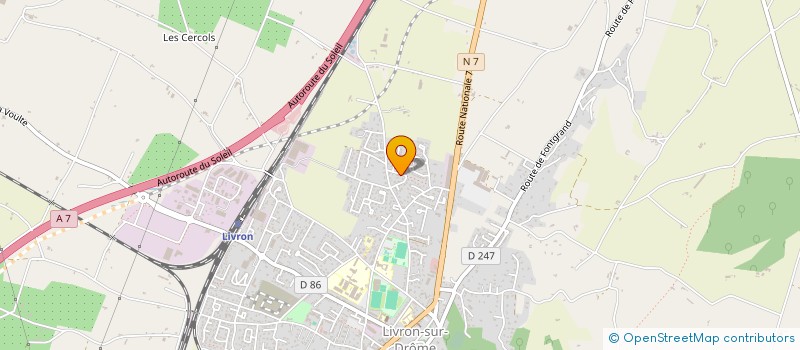 localisation de l'entreprise MONSIEUR MANUEL GONCALVES  LIVRON-SUR-DROME