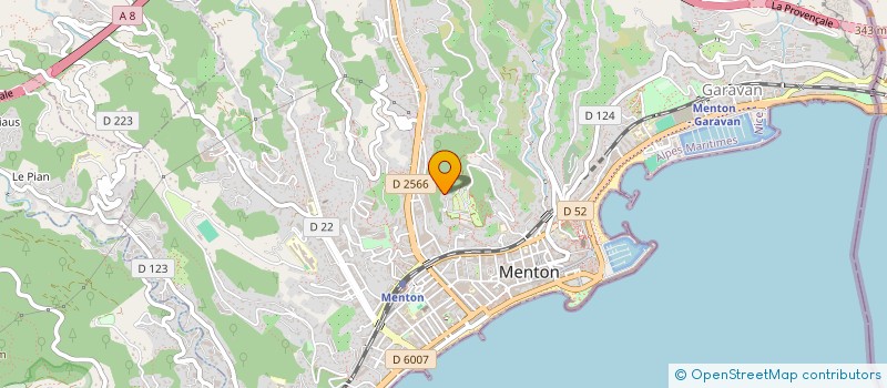 localisation de l'entreprise MONSIEUR MANUEL GONCALVES CARIDADE  MENTON