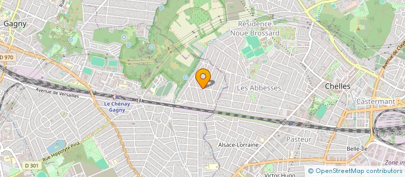 localisation de l'entreprise MONSIEUR MANUEL GONCALVES GOMES  GAGNY