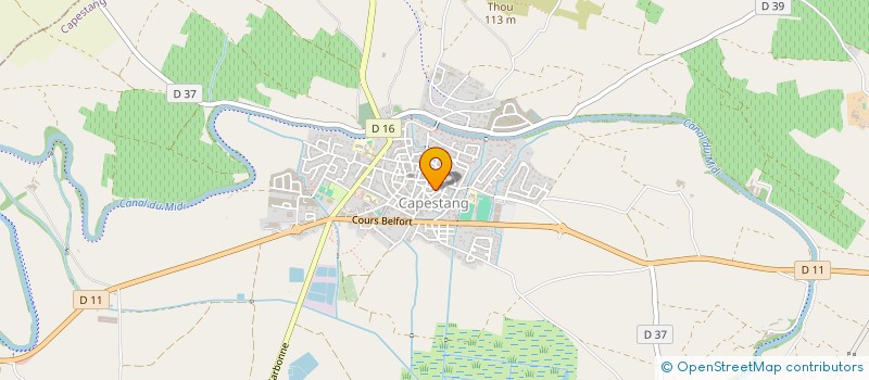 localisation de l'entreprise MONSIEUR MANUEL GONZALES à CAPESTANG