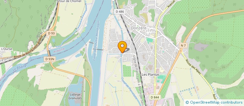 localisation de l'entreprise MONSIEUR MANUEL GRAND  DONZERE