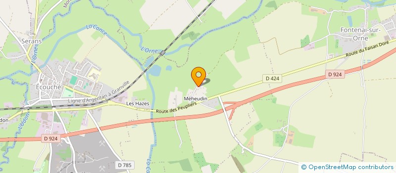 localisation de l'entreprise MONSIEUR MANUEL GUERIN à ECOUCHE-LES-VALLEES