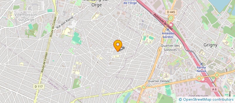 localisation de l'entreprise MONSIEUR MANUEL HENRIQUES  MORSANG-SUR-ORGE