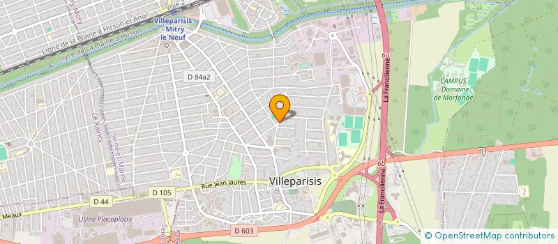 localisation de l'entreprise MONSIEUR MANUEL JORGE VIEIRA  VILLEPARISIS