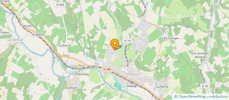 localisation de l'entreprise MONSIEUR MANUEL JOUTZ  CHESSY