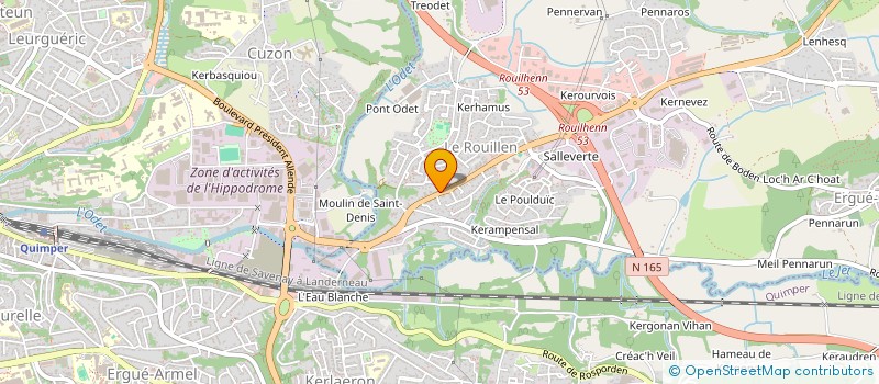 localisation de l'entreprise MONSIEUR MANUEL LE BERRE  ERGUE-GABERIC