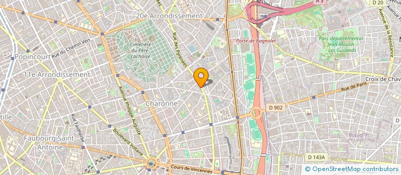 localisation de l'entreprise MONSIEUR MANUEL LE HIR  PARIS