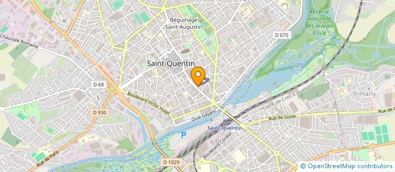 localisation de l'entreprise MONSIEUR MANUEL LEBLANC à SAINT-QUENTIN