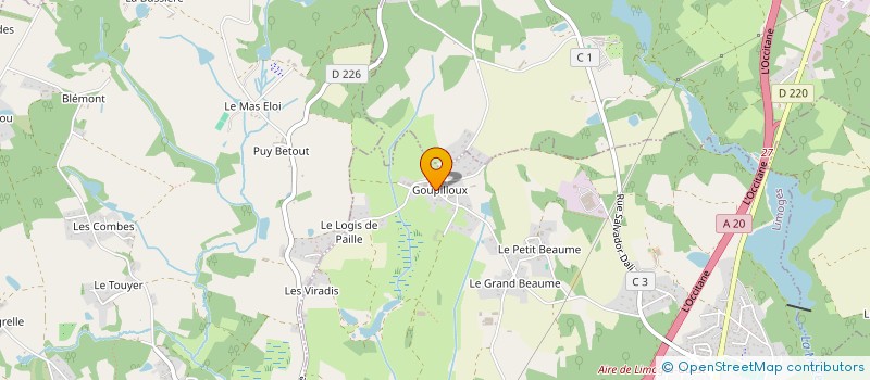 localisation de l'entreprise MONSIEUR MANUEL LEFLEUR à LIMOGES