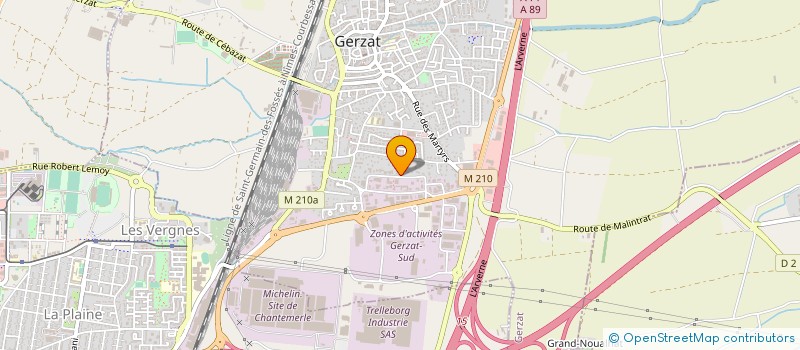 localisation de l'entreprise MONSIEUR MANUEL LEITE DE ARAUJO  GERZAT
