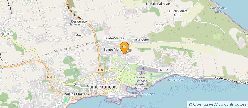 localisation de l'entreprise MONSIEUR MANUEL LEJUSTE à SAINT-FRANCOIS