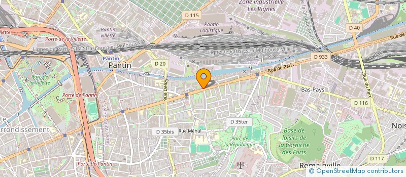 localisation de l'entreprise MONSIEUR MANUEL LEPAREUR  PANTIN