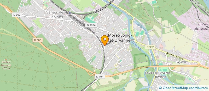localisation de l'entreprise MONSIEUR MANUEL LOUREIRO à MORET-LOING-ET-ORVANNE