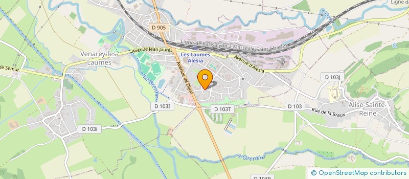 localisation de l'entreprise MONSIEUR MANUEL LOUREIRO RIBEIRO  VENAREY-LES-LAUMES