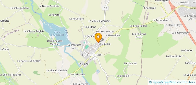 localisation de l'entreprise MONSIEUR MANUEL MALARD  LOSCOUET-SUR-MEU