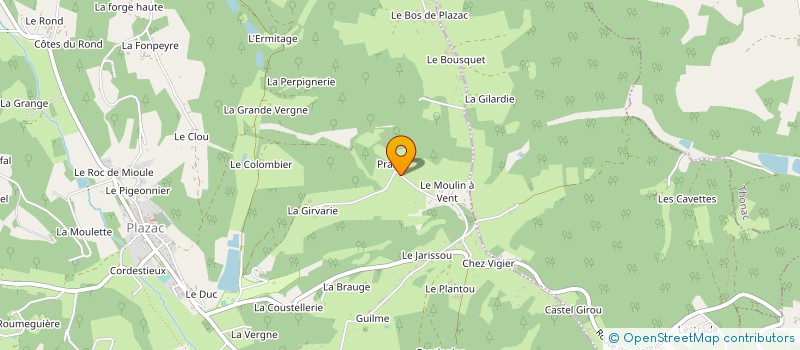 localisation de l'entreprise MONSIEUR MANUEL MARCHIER  PLAZAC