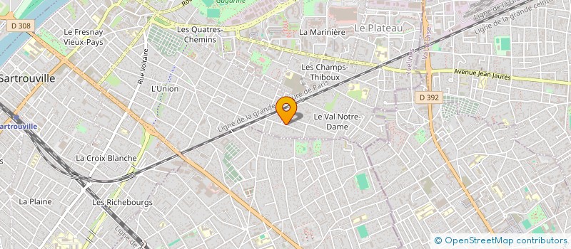 localisation de l'entreprise MONSIEUR MANUEL MARQUES DA SILVA  SARTROUVILLE