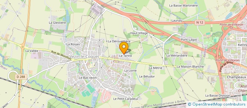 localisation de l'entreprise MONSIEUR MANUEL MARTIN  VEZIN-LE-COQUET