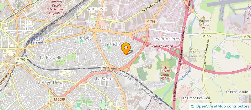 localisation de l'entreprise MONSIEUR MANUEL MARTINS  CLERMONT-FERRAND