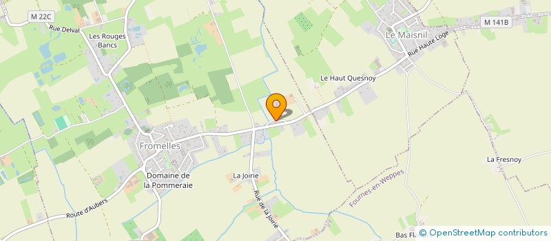 localisation de l'entreprise MONSIEUR MANUEL MARTINS DE SA  FROMELLES