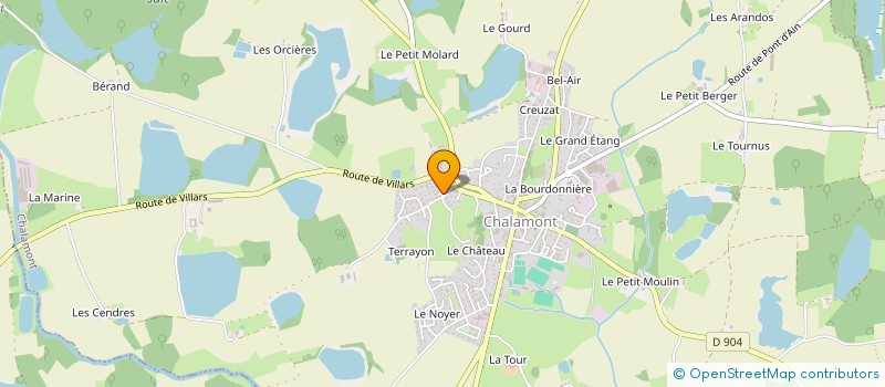 localisation de l'entreprise MONSIEUR MANUEL MENDES à CHALAMONT