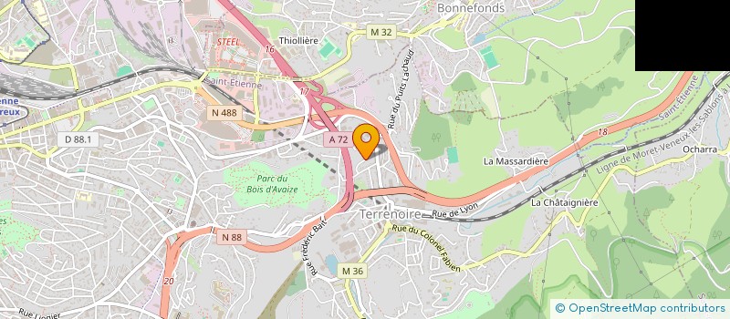 localisation de l'entreprise MONSIEUR MANUEL MENDES  SAINT-ETIENNE