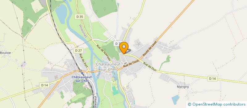 localisation de l'entreprise MONSIEUR MANUEL MENDES MANSO  CHATEAUNEUF-SUR-CHER