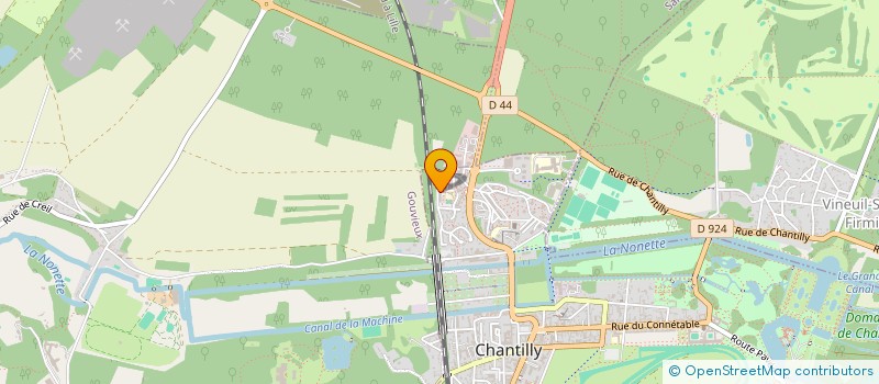 localisation de l'entreprise MONSIEUR MANUEL MENGUAL  CHANTILLY