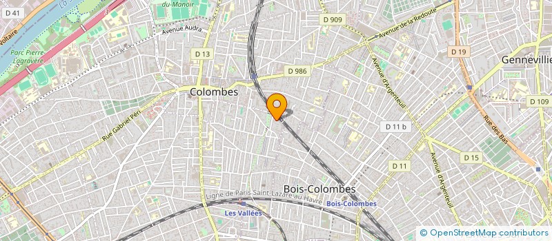 localisation de l'entreprise MONSIEUR MANUEL MERCIER  COLOMBES