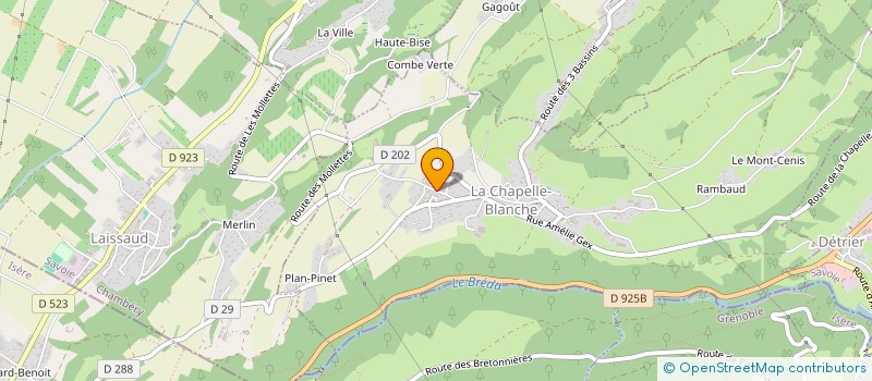 localisation de l'entreprise MONSIEUR MANUEL MERLOT  LA CHAPELLE-BLANCHE