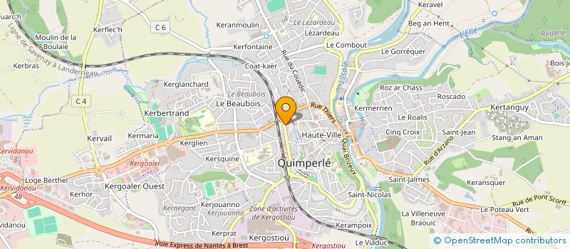 localisation de l'entreprise MONSIEUR MANUEL MEROP à QUIMPERLE
