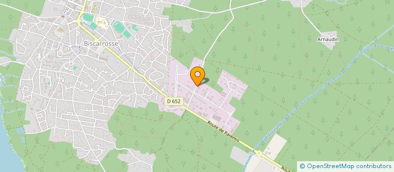 localisation de l'entreprise MONSIEUR MANUEL MEUNIER  BISCARROSSE