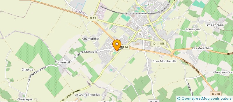 localisation de l'entreprise MONSIEUR MANUEL MONTEPINI  COZES