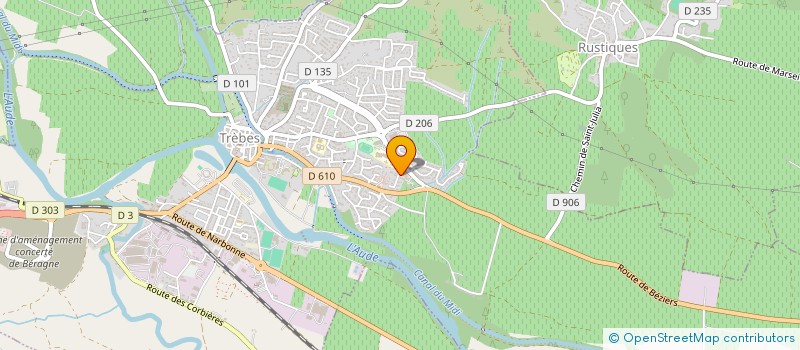 localisation de l'entreprise MONSIEUR MANUEL MONTOYA  TREBES