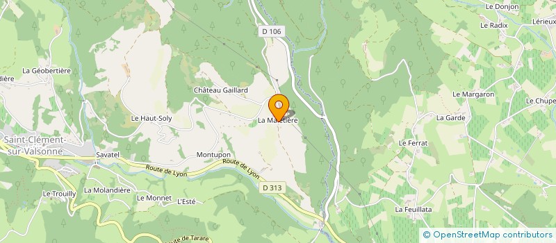 localisation de l'entreprise MONSIEUR MANUEL MORAIS DE AZEVEDO  SAINT-CLEMENT-SUR-VALSONNE