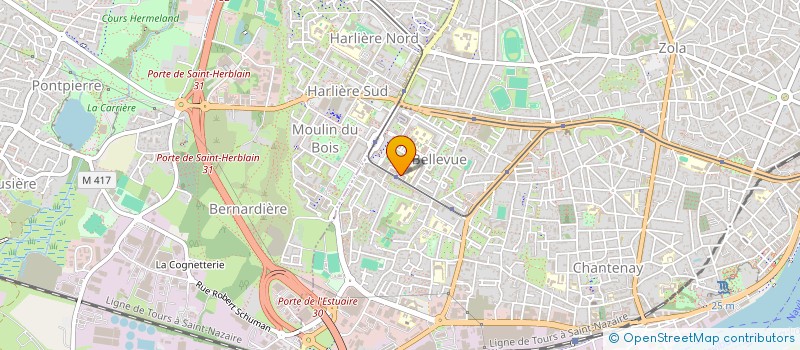 localisation de l'entreprise MONSIEUR MANUEL MOREIRA FERNANDES à NANTES