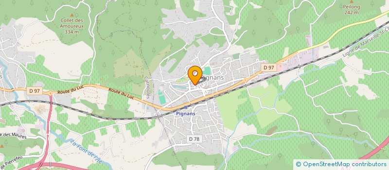 localisation de l'entreprise MONSIEUR MANUEL MORENO  PIGNANS