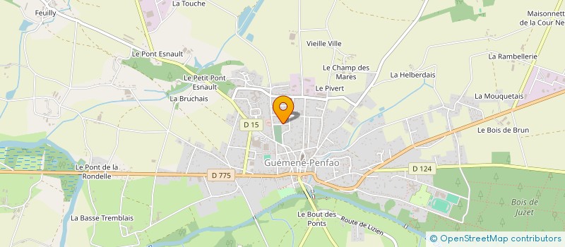 localisation de l'entreprise MONSIEUR MANUEL NUNES DE ALMEIDA à GUEMENE-PENFAO