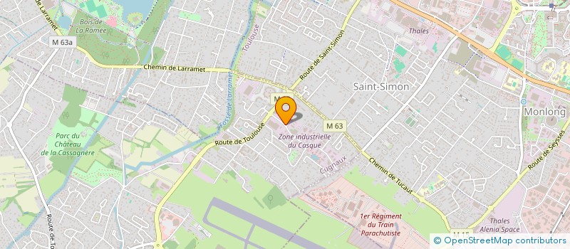 localisation de l'entreprise MONSIEUR MANUEL OLIVEIRA  CUGNAUX