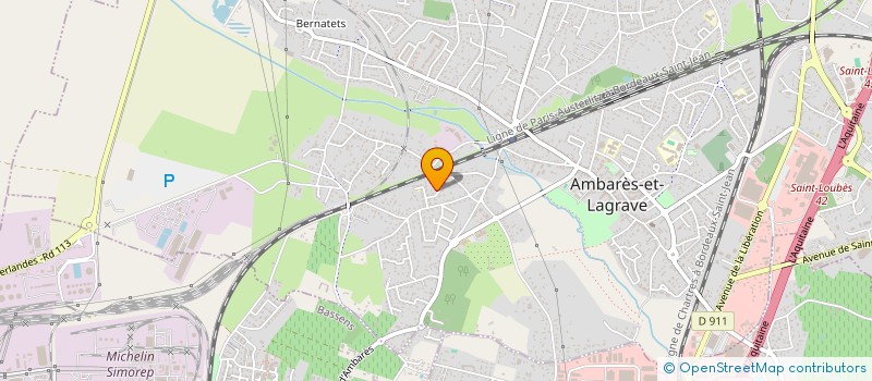 localisation de l'entreprise MONSIEUR MANUEL OLIVEIRA DA CRUZ  AMBARES-ET-LAGRAVE