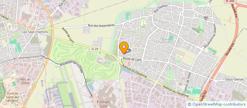 localisation de l'entreprise MONSIEUR MANUEL PALOMO  CHASSIEU